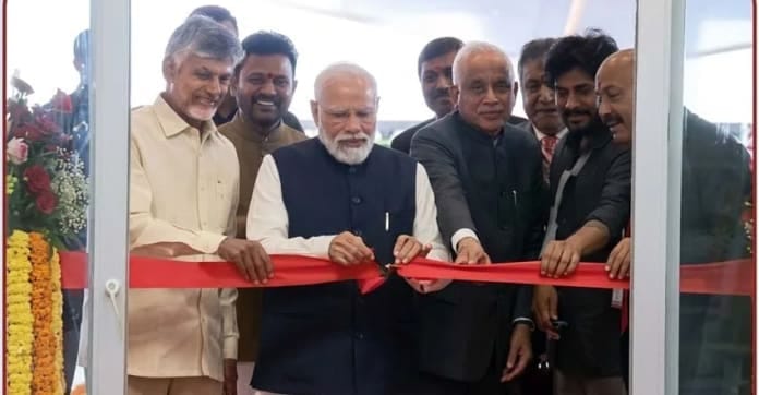 ഭോഗപുരം വിമാനത്താവളം രാജ്യത്തിന് സമർപ്പിച്ചു; ആന്ധ്രാപ്രദേശിൽ 18,000 കോടിയുടെ വികസന പദ്ധതികൾക്ക് തുടക്കം കുറിച്ചു